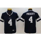 Youth Dallas Cowboys #4 Dak Prescott Limited Navy Vapor Untouchable Jersey