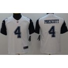 Youth Dallas Cowboys #4 Dak Prescott White Rush Jersey