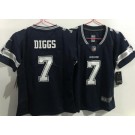 Youth Dallas Cowboys #7 Trevon Diggs Limited Navy Vapor Jersey