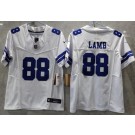 Youth Dallas Cowboys #88 CeeDee Lamb Limited White FUSE Vapor Jersey