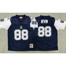 Youth Dallas Cowboys #88 Michael Irvin Navy Alternate Throwback Jersey