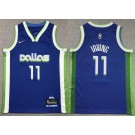 Youth Dallas Mavericks #11 Kyrie Irving Blue City Icon Swingman Jersey