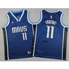 Youth Dallas Mavericks #11 Kyrie Irving Navy Statement Swingman Jersey