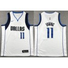 Youth Dallas Mavericks #11 Kyrie Irving White Icon Swingman Jersey