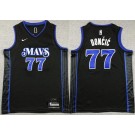 Youth Dallas Mavericks #77 Luka Doncic Black 2023 City Icon Swingman Jersey