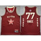 Youth Dallas Mavericks #77 Luka Doncic Red 2024 All Star Swingman Jersey