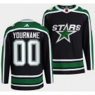 Youth Dallas Stars Customized Black 2022 Reverse Retro Authentic Jersey