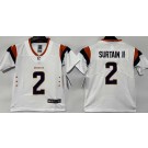 Youth Denver Broncos #2 Patrick Surtain II Limited White Vapor Jersey