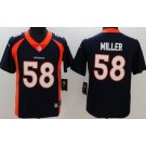 Youth Denver Broncos #58 Von Miller Limited Navy Vapor Untouchable Jersey