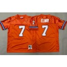 Youth Denver Broncos #7 John Elway Orange Throwback Jersey