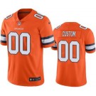 Youth Denver Broncos Customized Limited Orange Rush Color Jersey