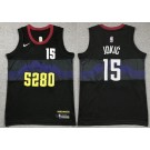 Youth Denver Nuggets #15 Nikola Jokic Black 2023 City Icon Sponsor Swingman Jersey