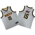 Youth Denver Nuggets #15 Nikola Jokic White Icon Swingman Jersey