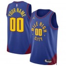 Youth Denver Nuggets Customized Blue Statement Icon Swingman Jersey