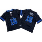 Youth Detroit Lions #16 Jared Goff Limited Black FUSE Vapor Jersey