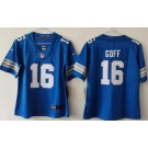 Youth Detroit Lions #16 Jared Goff Limited Blue 2024 Vapor Jersey