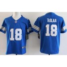 Youth Detroit Lions #18 Isaac TeSlaa Limited Blue Vapor Jersey