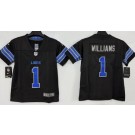 Youth Detroit Lions #1 Jameson Williams Limited Black Vapor Jersey