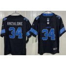 Youth Detroit Lions #34 Alex Anzalone Limited Black Vapor Jersey