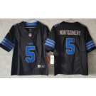 Youth Detroit Lions #5 David Montgomery Limited Black FUSE Vapor Jersey