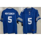 Youth Detroit Lions #5 David Montgomery Limited Blue Vapor Jersey