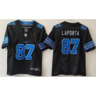 Youth Detroit Lions #87 Sam Laporta Limited Black FUSE Vapor Jersey