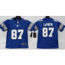Youth Detroit Lions #87 Sam Laporta Limited Blue Vapor Jersey