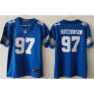 Youth Detroit Lions #97 Aidan Hutchinson Limited Blue 2024 Vapor Jersey