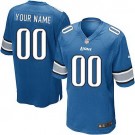 Youth Detroit Lions Customized Game Blue Jersey