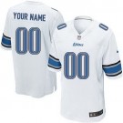 Youth Detroit Lions Customized Game White Jersey