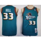 Youth Detroit Pistons #33 Grant Hill Green Throwback Swingman Jersey