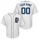 Youth Detroit Tigers Customized White Cool Base Jersey