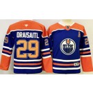Youth Edmonton Oilers #29 Leon Draisaitl Blue Authentic Jersey