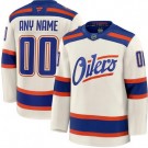 Youth Edmonton Oilers Custom Cream Alternate Authentic Jersey