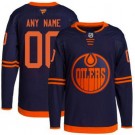 Youth Edmonton Oilers Custom Navy Alternate Authentic Jersey