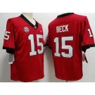 Youth Georgia Bulldogs #15 Carson Beck Red College Football Jersey
