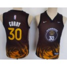 Youth Golden State Warriors #30 Stephen Curry Black 2022 City Icon Sponsor Swingman Jersey