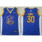 Youth Golden State Warriors #30 Stephen Curry Blue Icon Sponsor Swingman Jersey