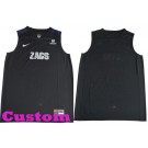 Youth Gonzaga Bulldogs Customized Black College Basketball Jersey