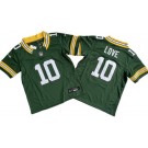 Youth Green Bay Packers #10 Jordan Love Limited Green FUSE Vapor Jersey