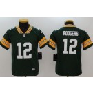Youth Green Bay Packers #12 Aaron Rodgers Limited Green Vapor Untouchable Jersey