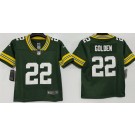 Youth Green Bay Packers #22 Matthew Golden Limited Green Vapor Jersey