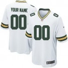 Youth Green Bay Packers Customized Game White Jersey