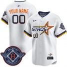 Youth Houston Astros Customized White 2025 City Connect Limited Jersey