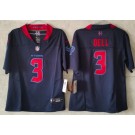 Youth Houston Texans #3 Tank Dell Limited Navy Alternate FUSE Vapor Jersey