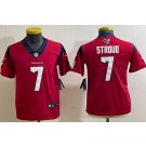 Youth Houston Texans #7 CJ Stroud White Limited Red Vapor Jersey