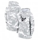 Youth Houston Texans Arctic Camo 2024 Salute to Service Club Fleece Pullover Hoodie