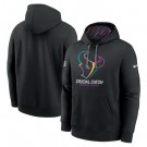 Youth Houston Texans Black 2024 Crucial Catch Club Pullover Hoodie