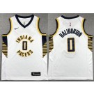 Youth Indiana Pacers #0 Tyrese Haliburton White Icon Swingman Jersey