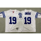 Youth Indianapolis Colts #19 Johnny Unitas White Throwback Jersey